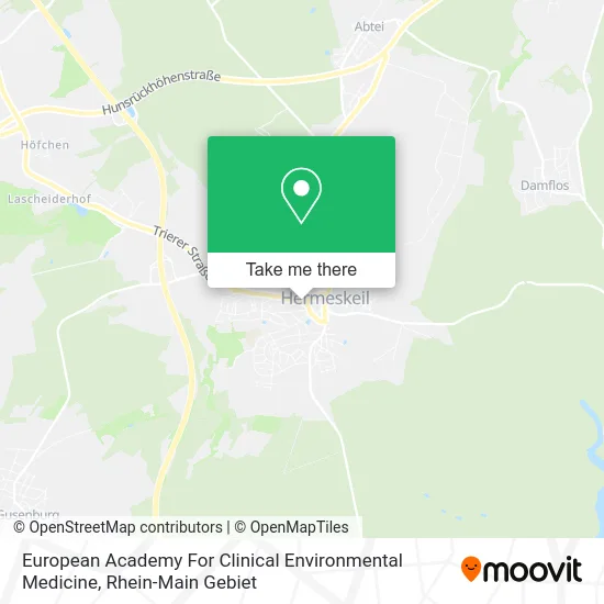 Карта European Academy For Clinical Environmental Medicine