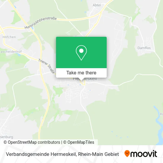 Карта Verbandsgemeinde Hermeskeil