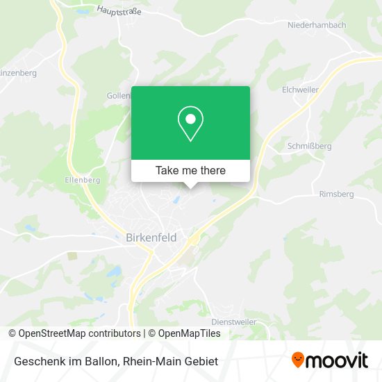 Карта Geschenk im Ballon