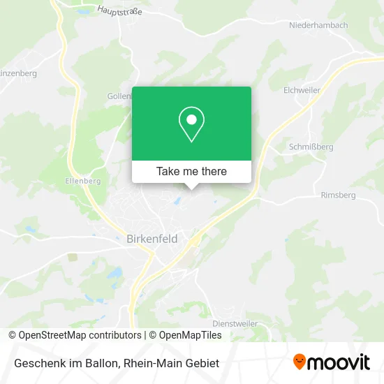 Карта Geschenk im Ballon