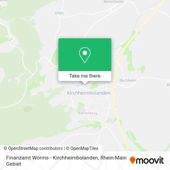 Карта Finanzamt Worms - Kirchheimbolanden