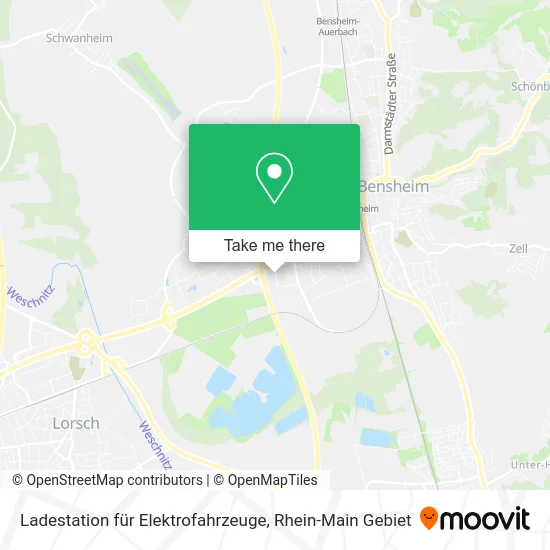 Карта Ladestation für Elektrofahrzeuge