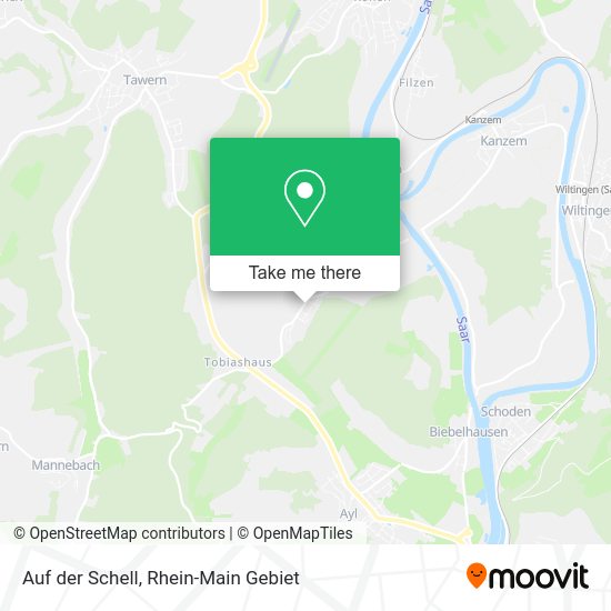 Карта Auf der Schell