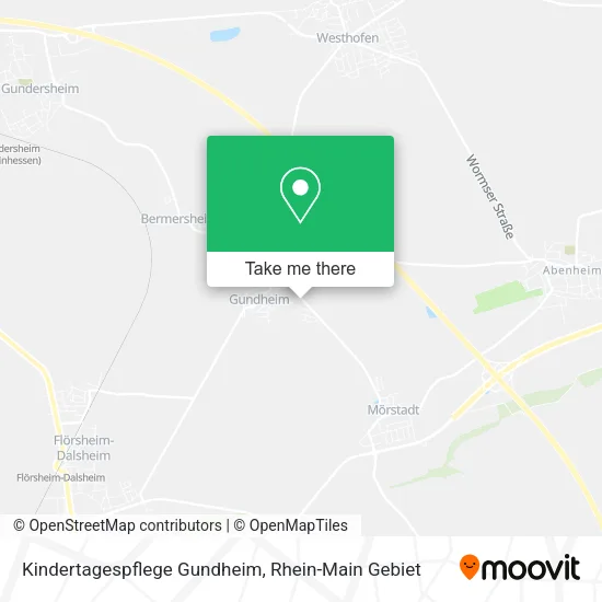 Карта Kindertagespflege Gundheim