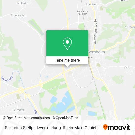 Карта Sartorius-Stellplatzvermietung