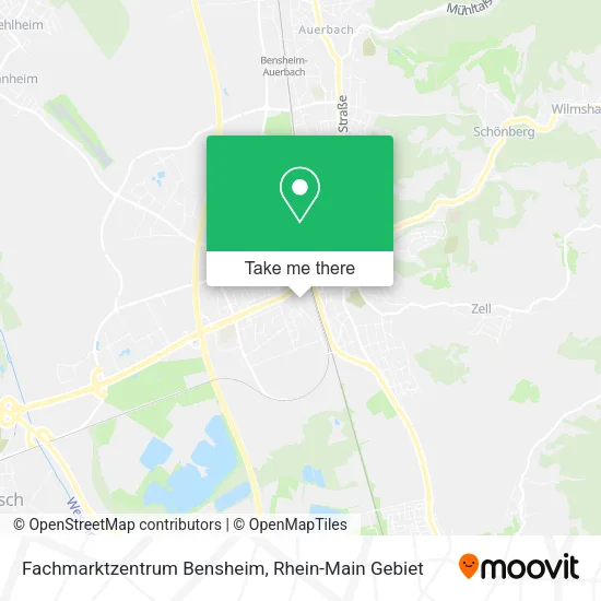 Карта Fachmarktzentrum Bensheim