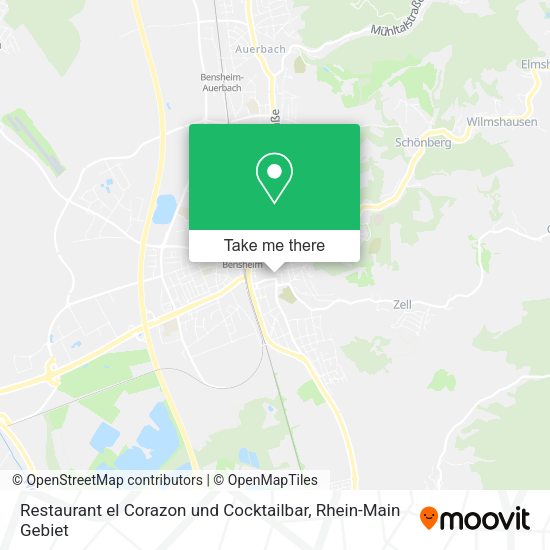 Карта Restaurant el Corazon und Cocktailbar