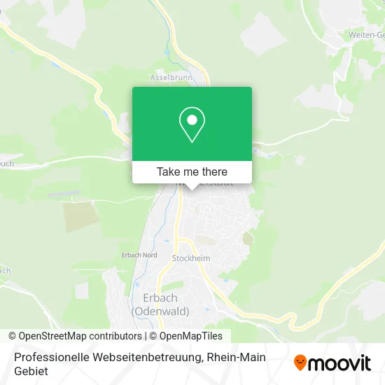 Карта Professionelle Webseitenbetreuung