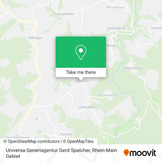 Карта Universa Generlagentur Gerd Speicher