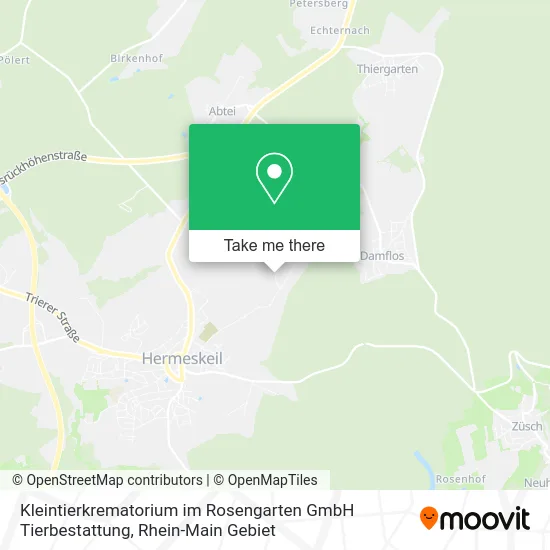 Карта Kleintierkrematorium im Rosengarten GmbH Tierbestattung