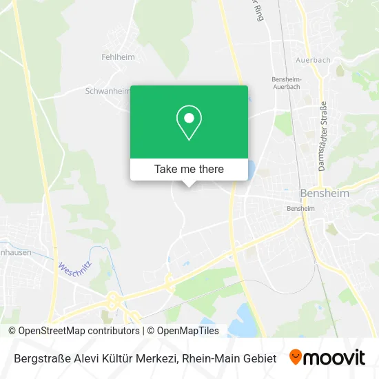 Карта Bergstraße Alevi Kültür Merkezi