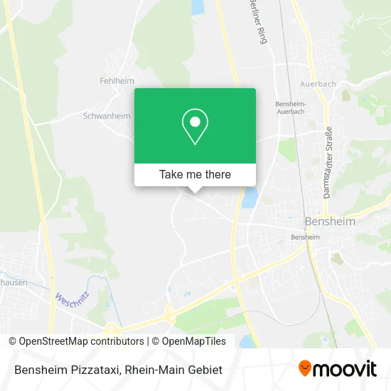 Карта Bensheim Pizzataxi