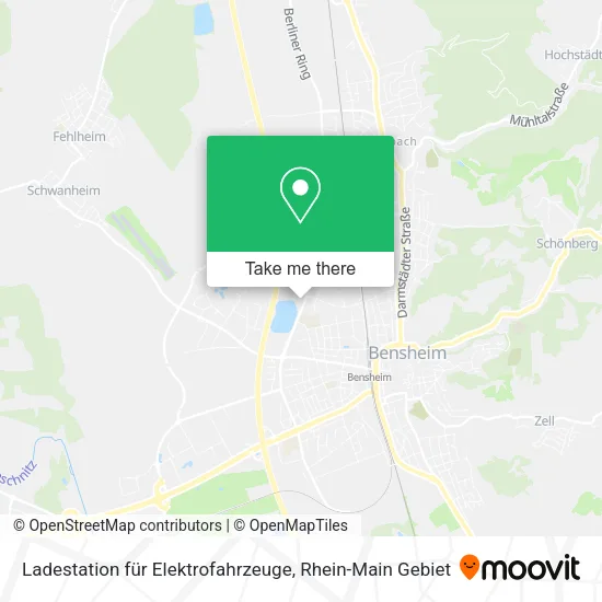 Карта Ladestation für Elektrofahrzeuge