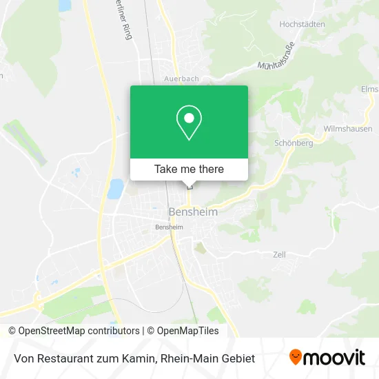 Карта Von Restaurant zum Kamin