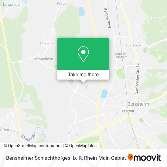 Карта Bensheimer Schlachthofges. b. R