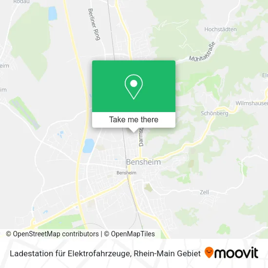 Карта Ladestation für Elektrofahrzeuge