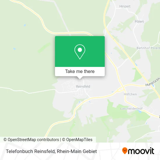 Карта Telefonbuch Reinsfeld