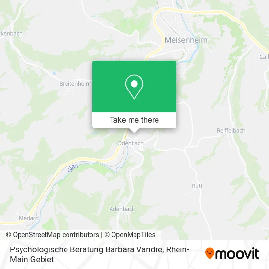 Карта Psychologische Beratung Barbara Vandre