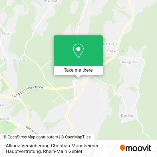 Карта Allianz Versicherung Christian Moosheimer Hauptvertretung