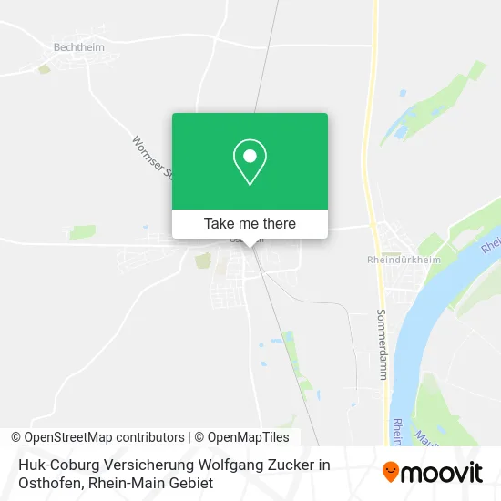 Карта Huk-Coburg Versicherung Wolfgang Zucker in Osthofen