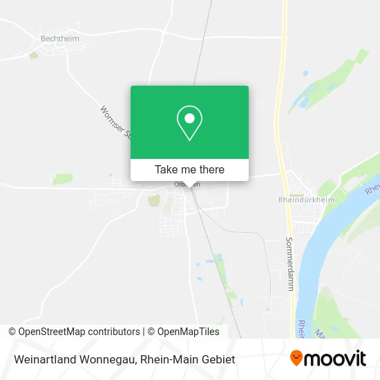 Карта Weinartland Wonnegau