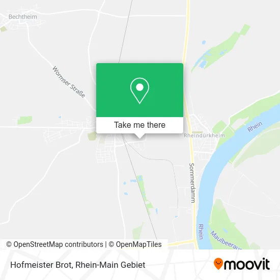 Карта Hofmeister Brot