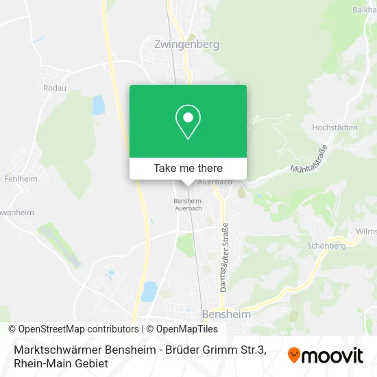 Карта Marktschwärmer Bensheim - Brüder Grimm Str.3