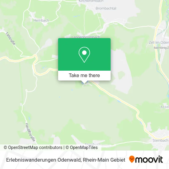 Карта Erlebniswanderungen Odenwald