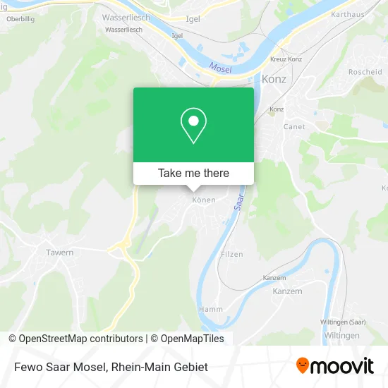 Карта Fewo Saar Mosel