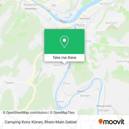 Карта Camping Konz Könen