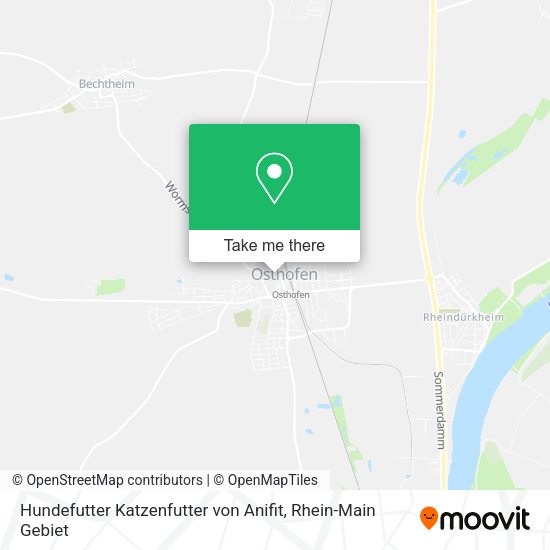 Карта Hundefutter Katzenfutter von Anifit