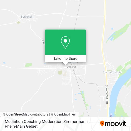 Карта Mediation Coaching Moderation Zimmermann
