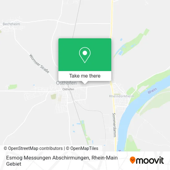 Карта Esmog Messungen Abschirmungen