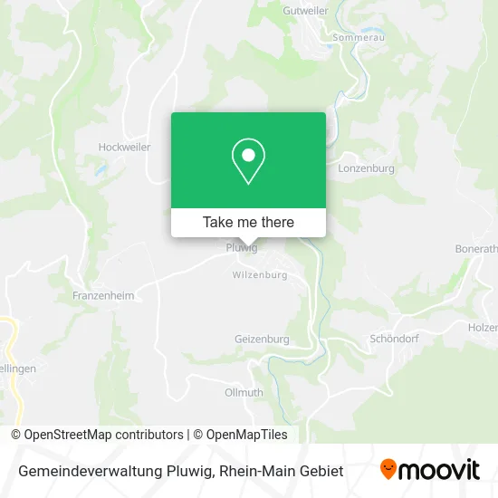 Карта Gemeindeverwaltung Pluwig