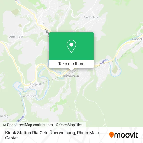 Карта Kiosk Station Ria Geld Überweisung