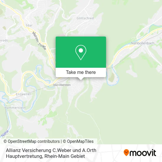 Карта Allianz Versicherung C.Weber und A.Orth Hauptvertretung