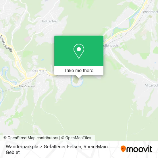 Карта Wanderparkplatz Gefallener Felsen