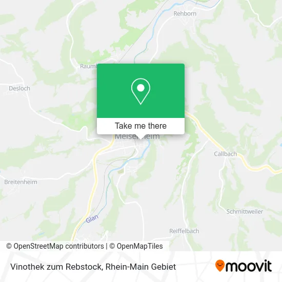 Карта Vinothek zum Rebstock
