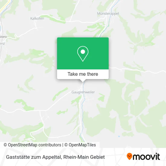 Карта Gaststätte zum Appeltal