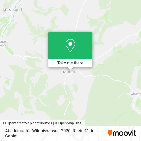 Карта Akademie für Wildniswissen 2020