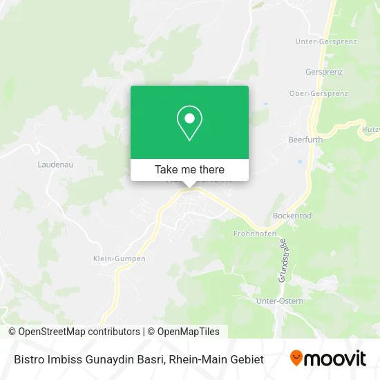 Карта Bistro Imbiss Gunaydin Basri