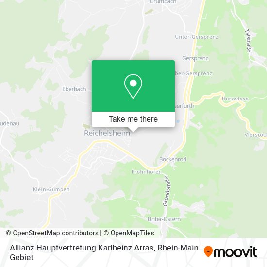 Карта Allianz Hauptvertretung Karlheinz Arras