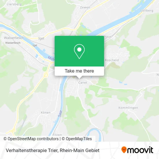 Карта Verhaltenstherapie Trier