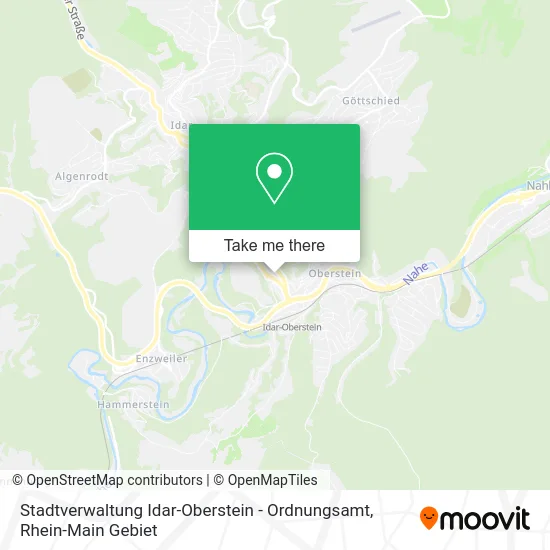 Карта Stadtverwaltung Idar-Oberstein - Ordnungsamt