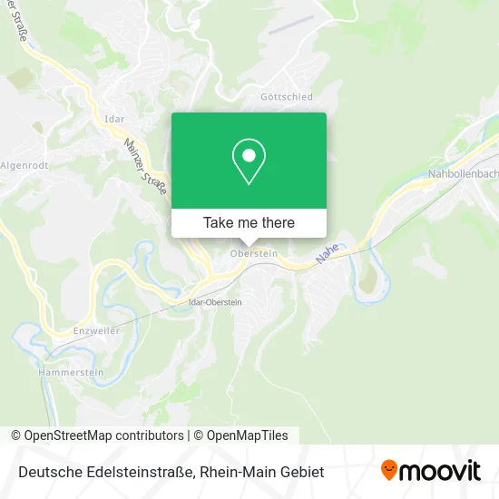 Карта Deutsche Edelsteinstraße