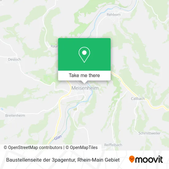 Карта Baustellenseite der 3pagentur