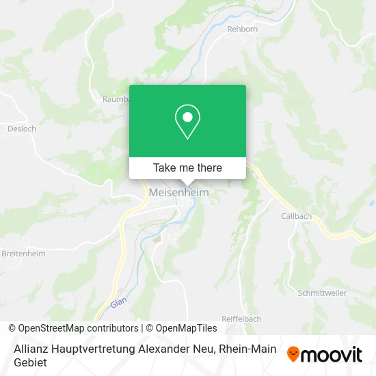 Карта Allianz Hauptvertretung Alexander Neu