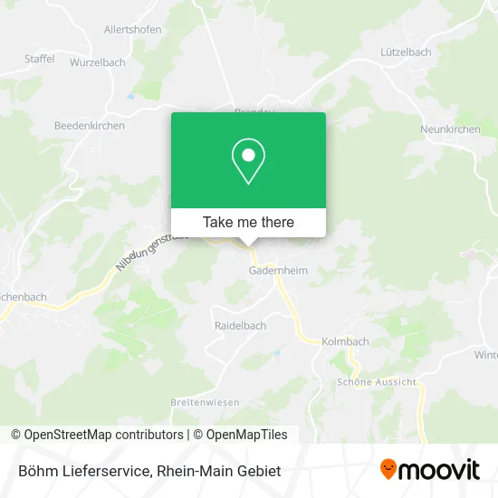 Карта Böhm Lieferservice