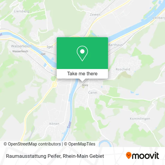 Карта Raumausstattung Peifer