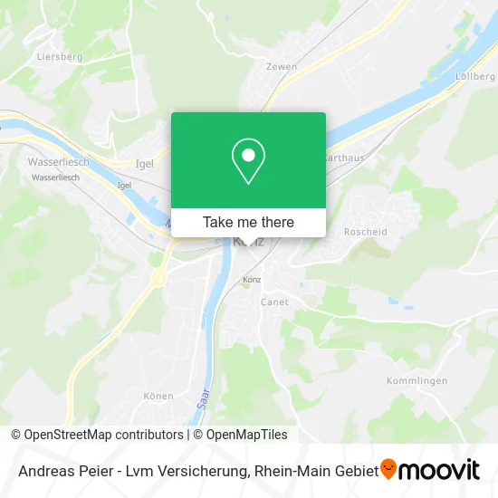 Карта Andreas Peier - Lvm Versicherung